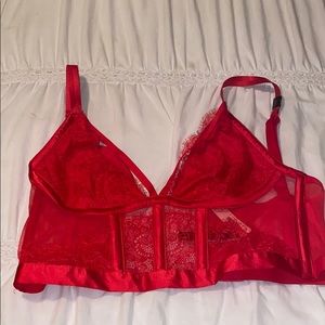 Victoria’s Secret Red Corset Top